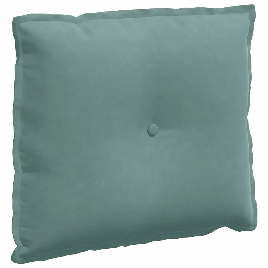 Coussin de Dos Vert Mer 60 x 50 cm Tissu en velours côtelé - 2