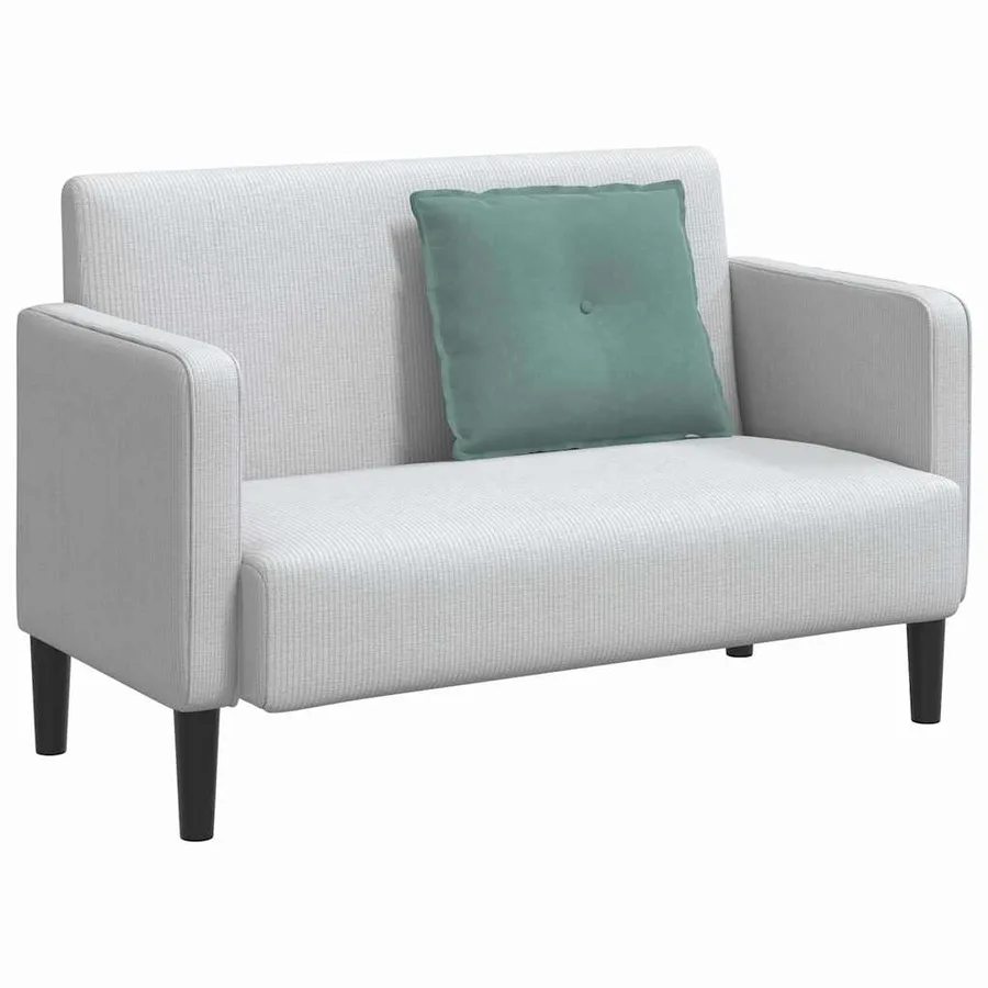 Coussin de Dos Vert Mer 60 x 50 cm Tissu en velours côtelé - 3