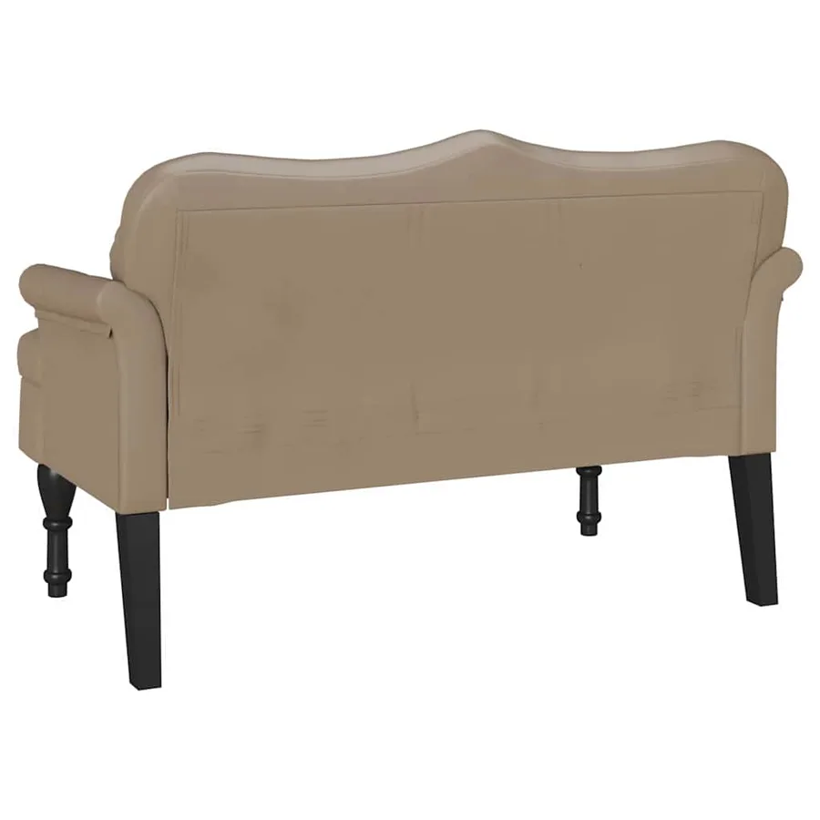 Banc Chesterfield Cappuccino 120,5 x 65 x 75 cm Simili cuir - 6