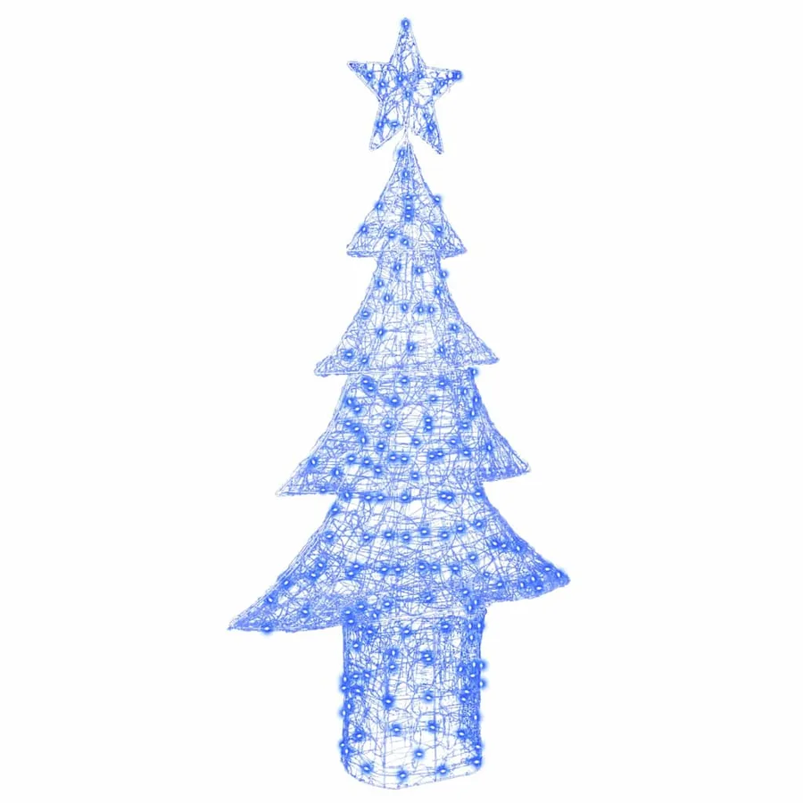Sapin de Noël avec 240 LED Bleu 180 cm Acrylique - 2