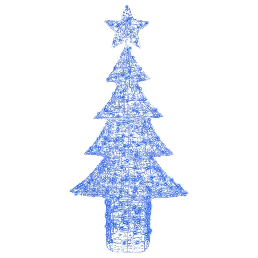 Sapin de Noël avec 240 LED Bleu 180 cm Acrylique - 4