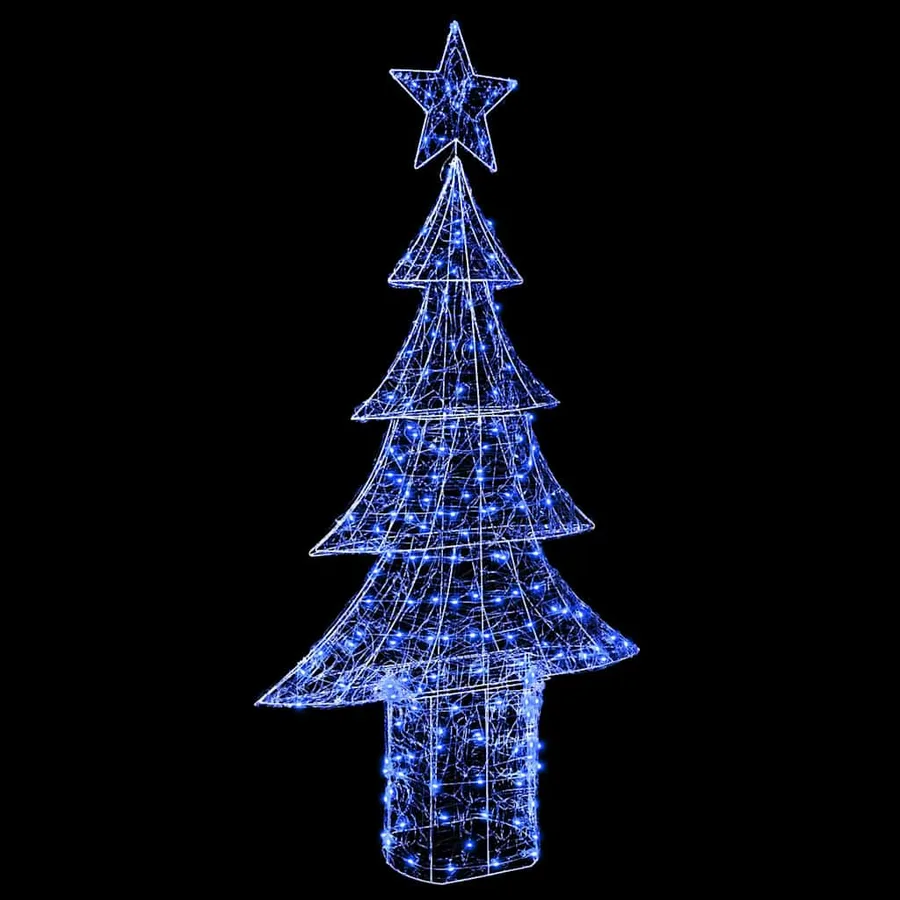 Sapin de Noël avec 240 LED Bleu 180 cm Acrylique - 5