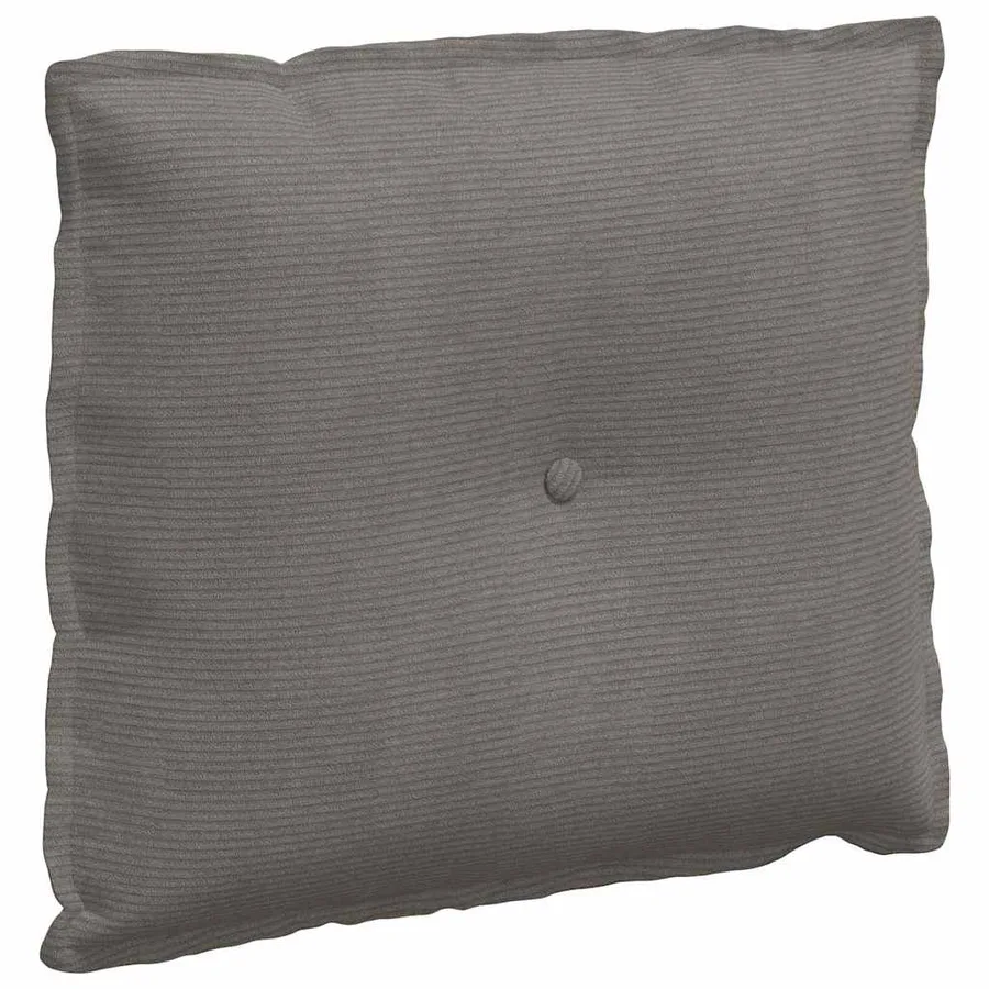 Coussin de Dos Gris clair 60 x 50 cm Tissu en velours côtelé - 2