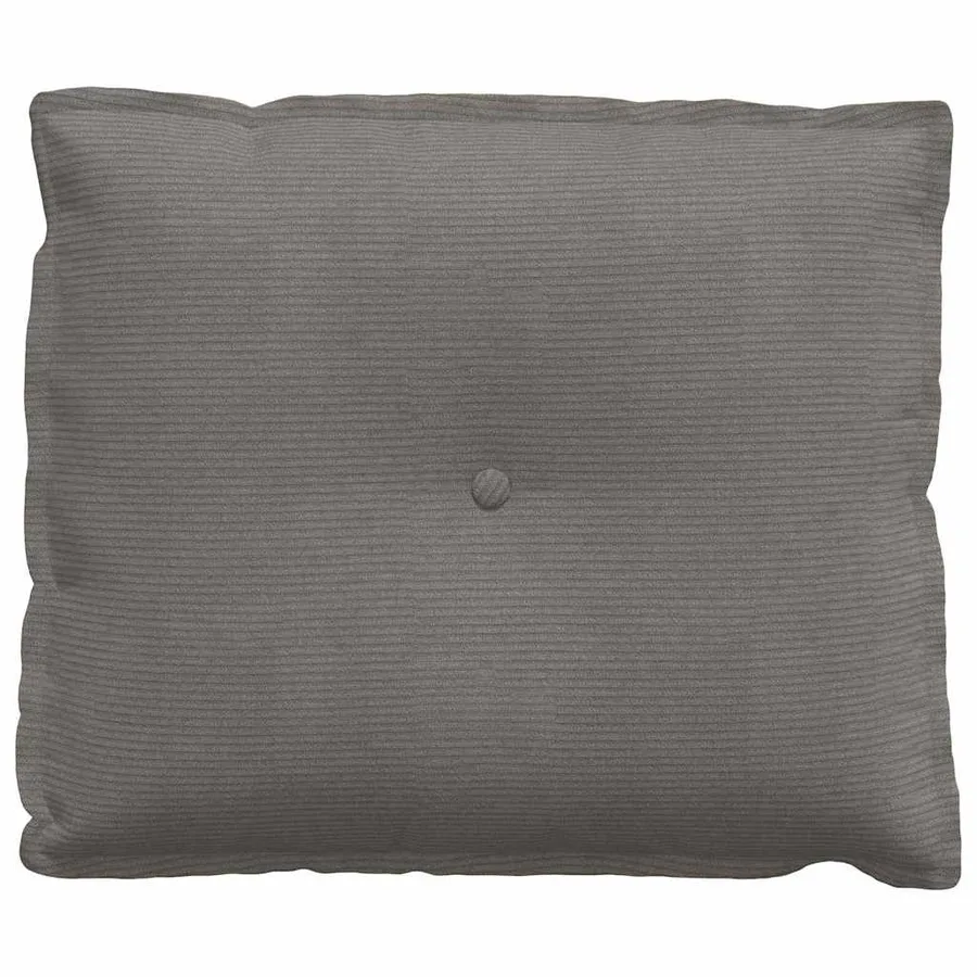 Coussin de Dos Gris clair 60 x 50 cm Tissu en velours côtelé - 5