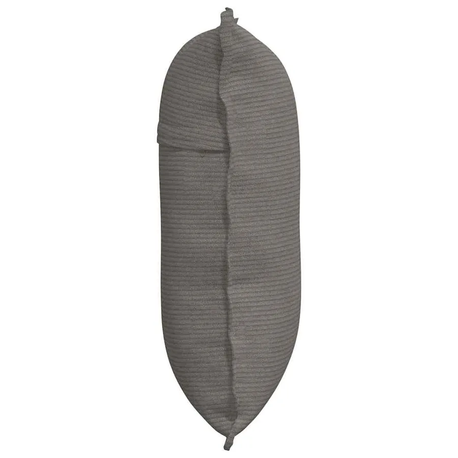 Coussin de Dos Gris clair 60 x 50 cm Tissu en velours côtelé - 6