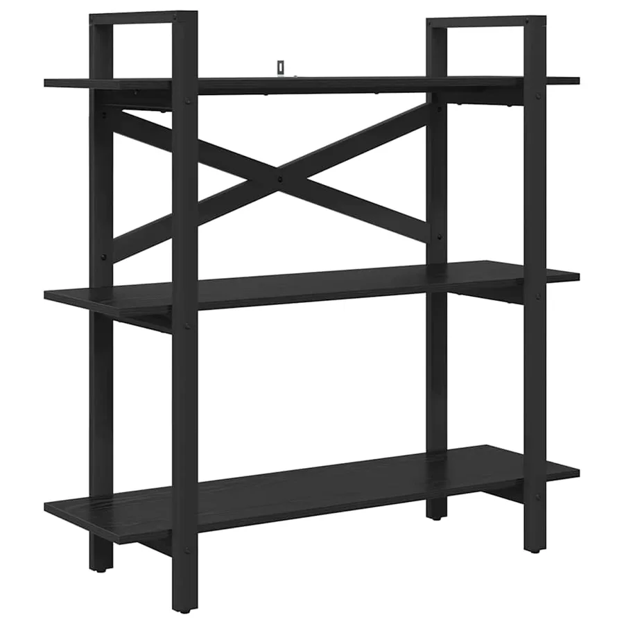 Étagère Chêne noir 100 x 33,5 x 102 cm Bois d'ingénierie - 2