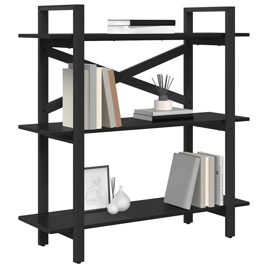 Étagère Chêne noir 100 x 33,5 x 102 cm Bois d'ingénierie - 3
