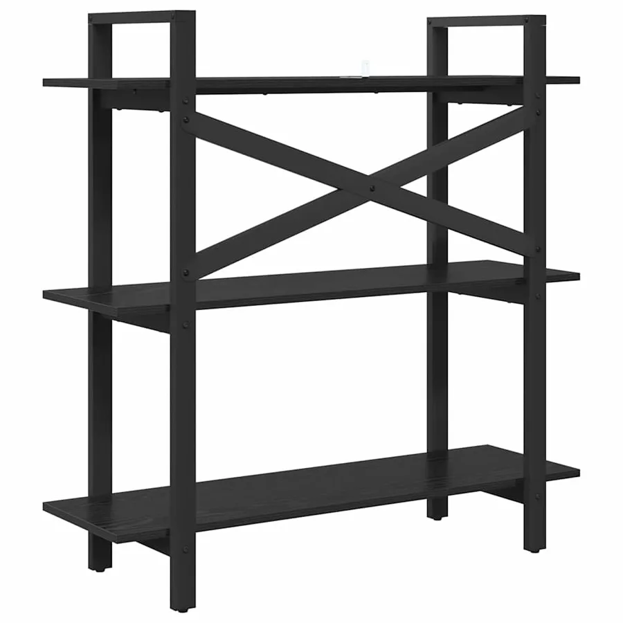 Étagère Chêne noir 100 x 33,5 x 102 cm Bois d'ingénierie - 7