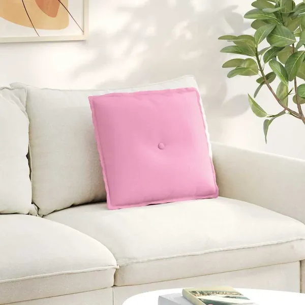 Coussin de Dos Rose 50 x 19 x 45 cm tissu