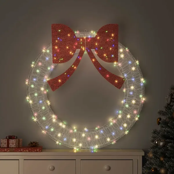 Couronne avec 150 LED Multicolore 120 cm Acrylique