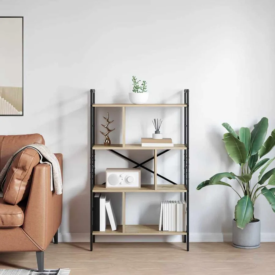 Étagère Chêne Sonoma 75 x 30 x 123,5 cm Bois d'ingénierie - 4