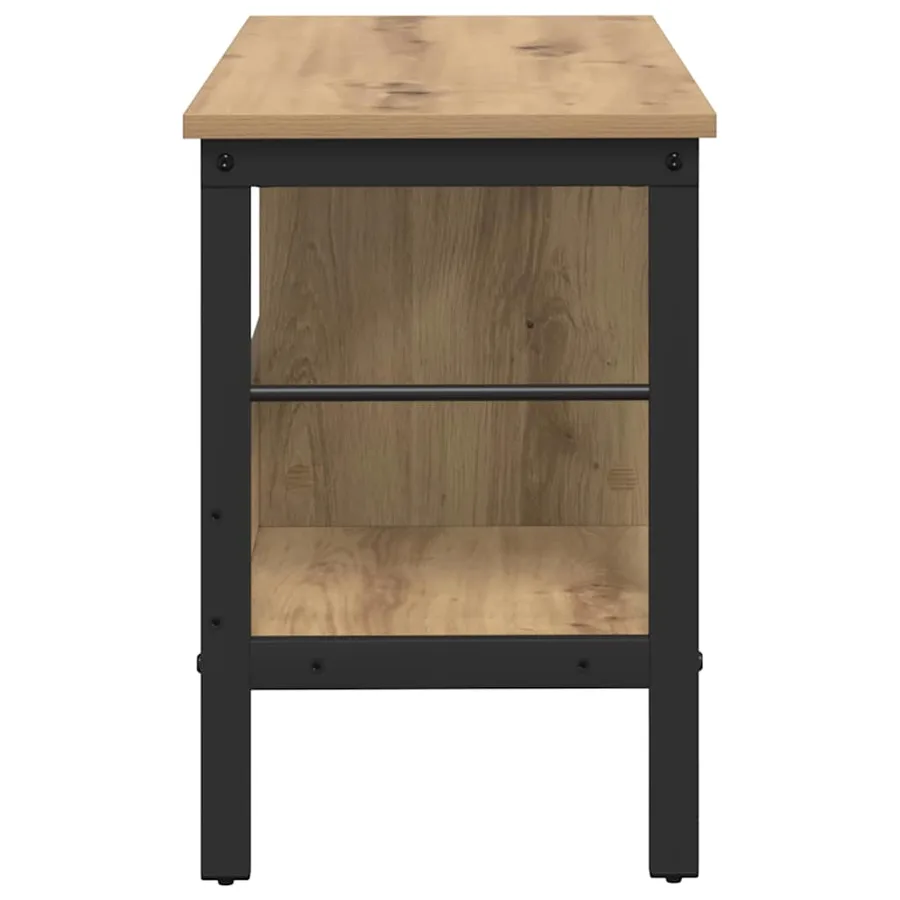 Étagère 2 niveaux 82 x 32 x 47 cm Bois d'ingénierie - 6