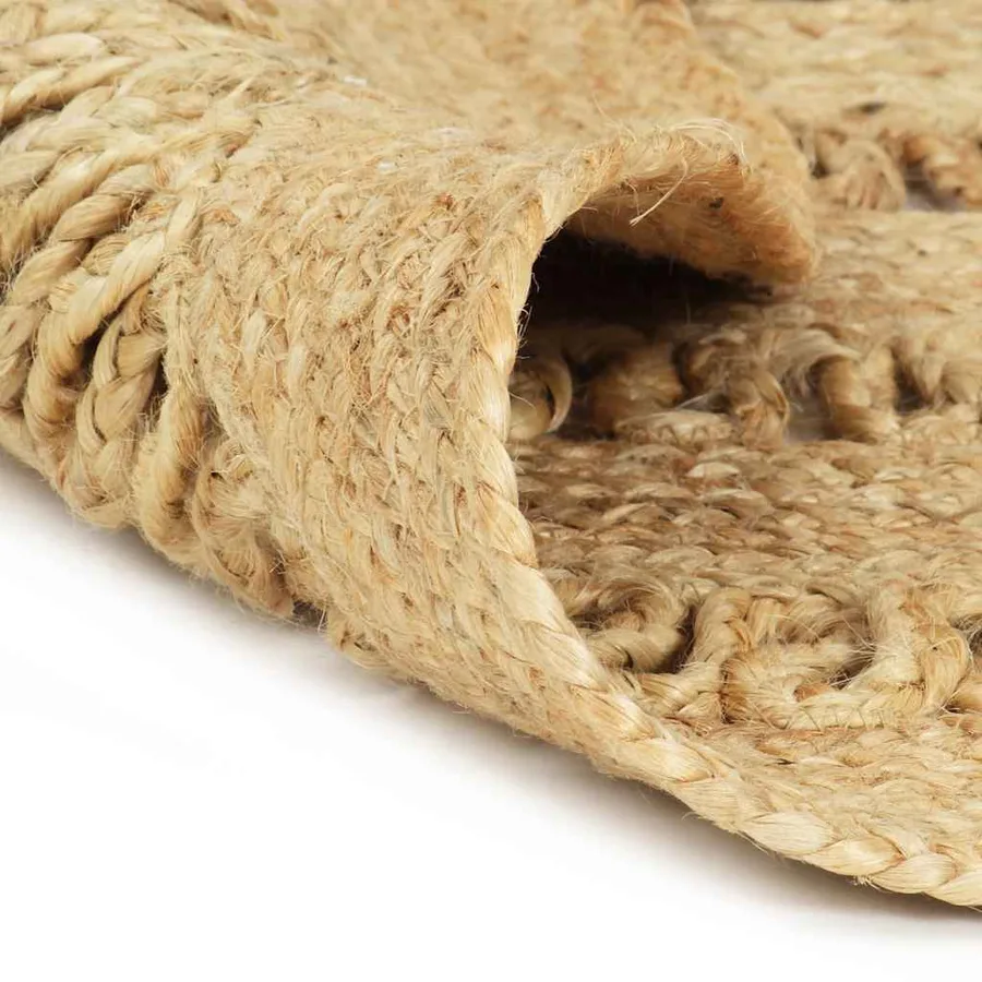Tapis fait à la main Jute tressée 210 cm - 2