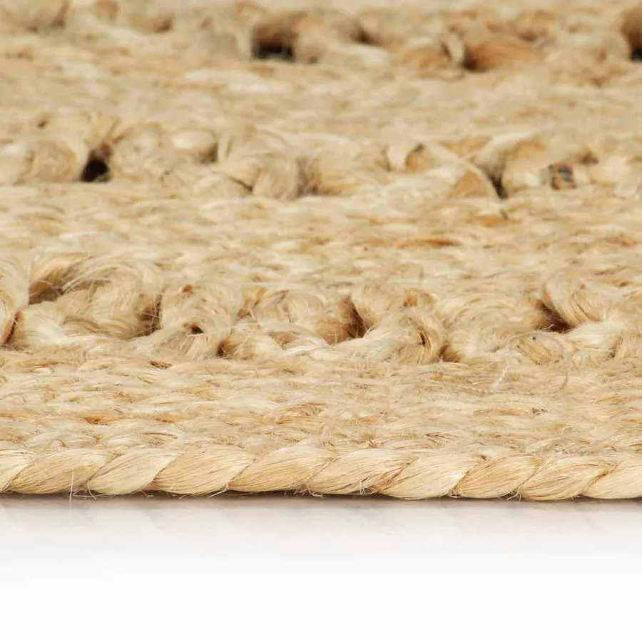Tapis fait à la main Jute tressée 210 cm - 3