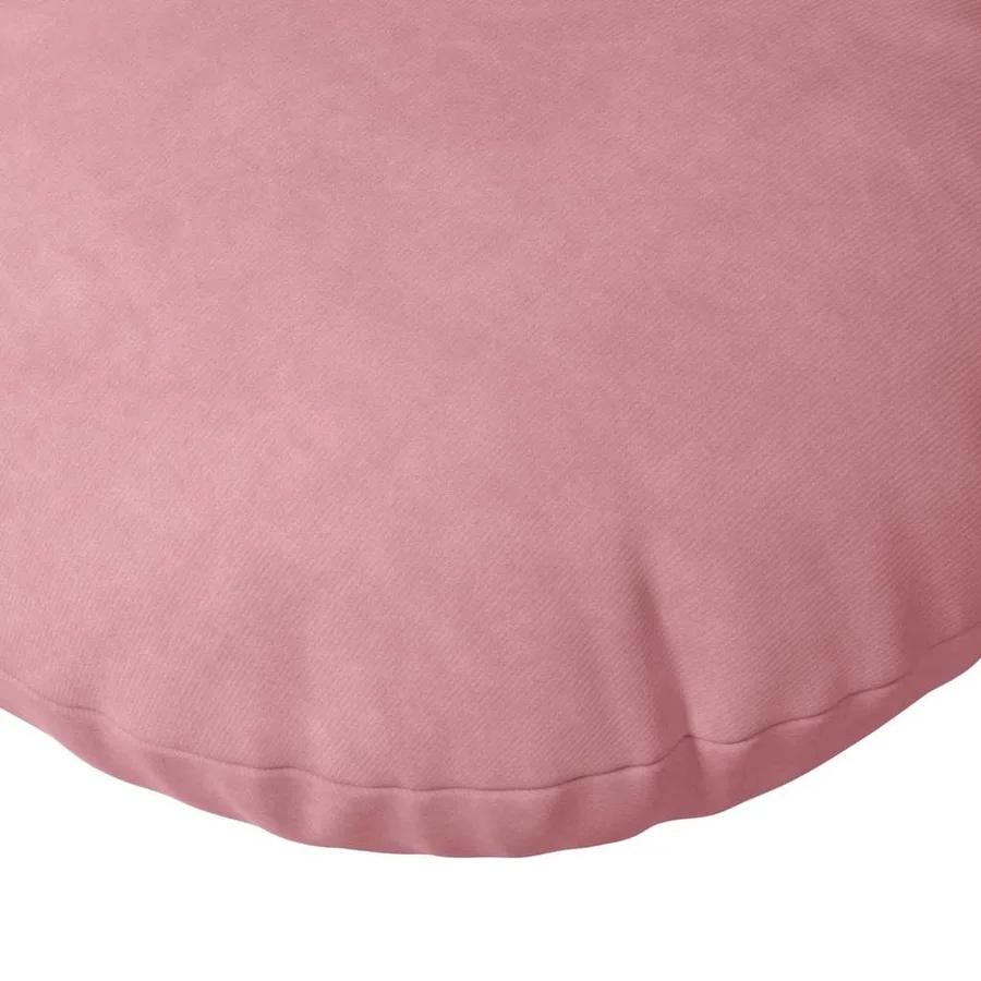 Coussins de siège 2 pcs Rose Ø 40 x 13 cm Velours - 7