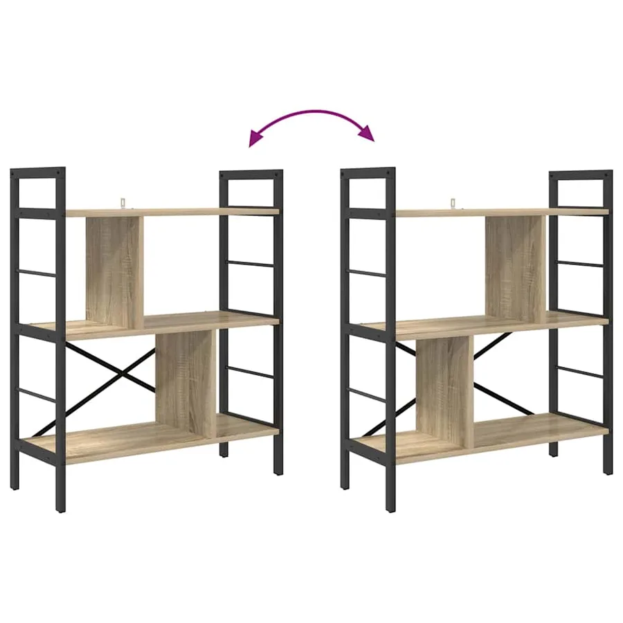Étagère Chêne Sonoma 75 x 30 x 91 cm Bois d'ingénierie - 10
