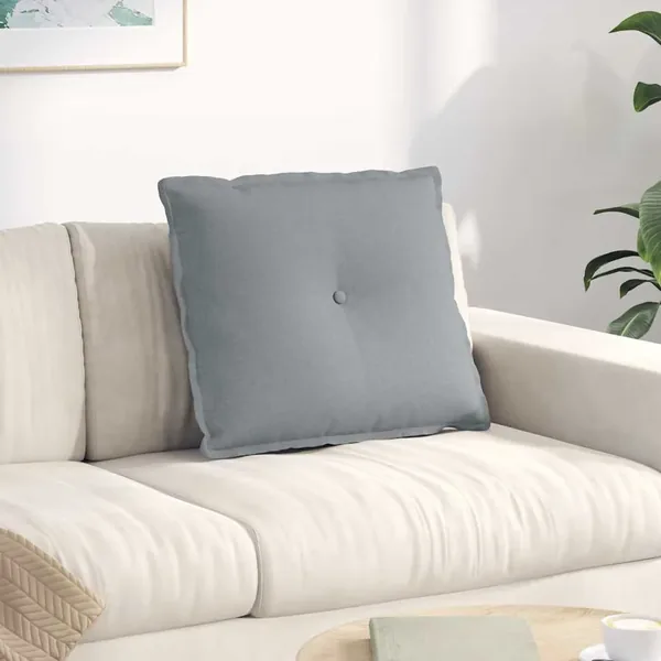 Coussin de Dos Gris clair 60 x 19 x 50 cm tissu