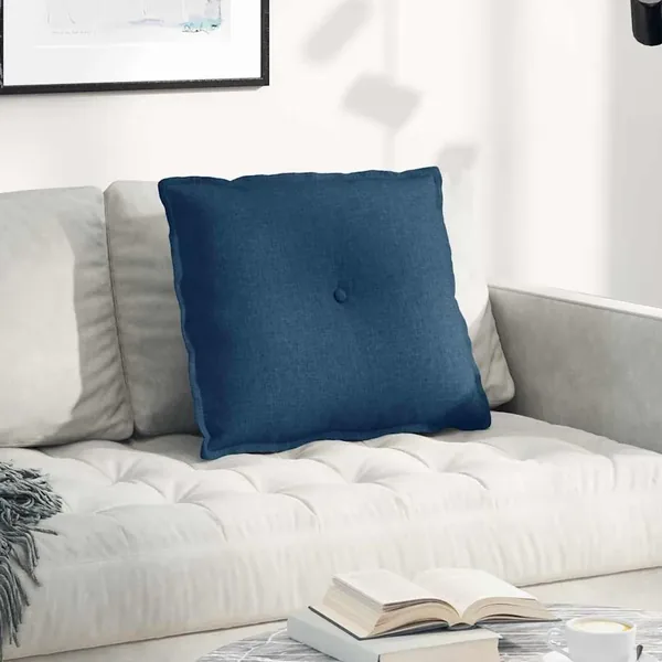 Coussin de Dos Bleu 60 x 19 x 50 cm tissu