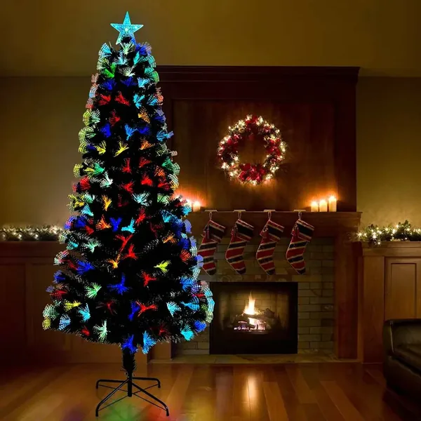 Sapin de Noël artificiel avec 300 LED Vert 240 cm PVC