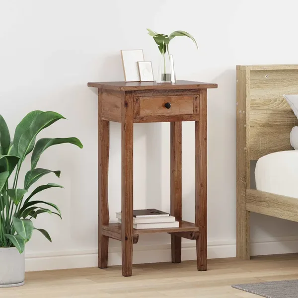 Support de Plante Marron 34 x 25 x 52 cm Bois d'Acajou