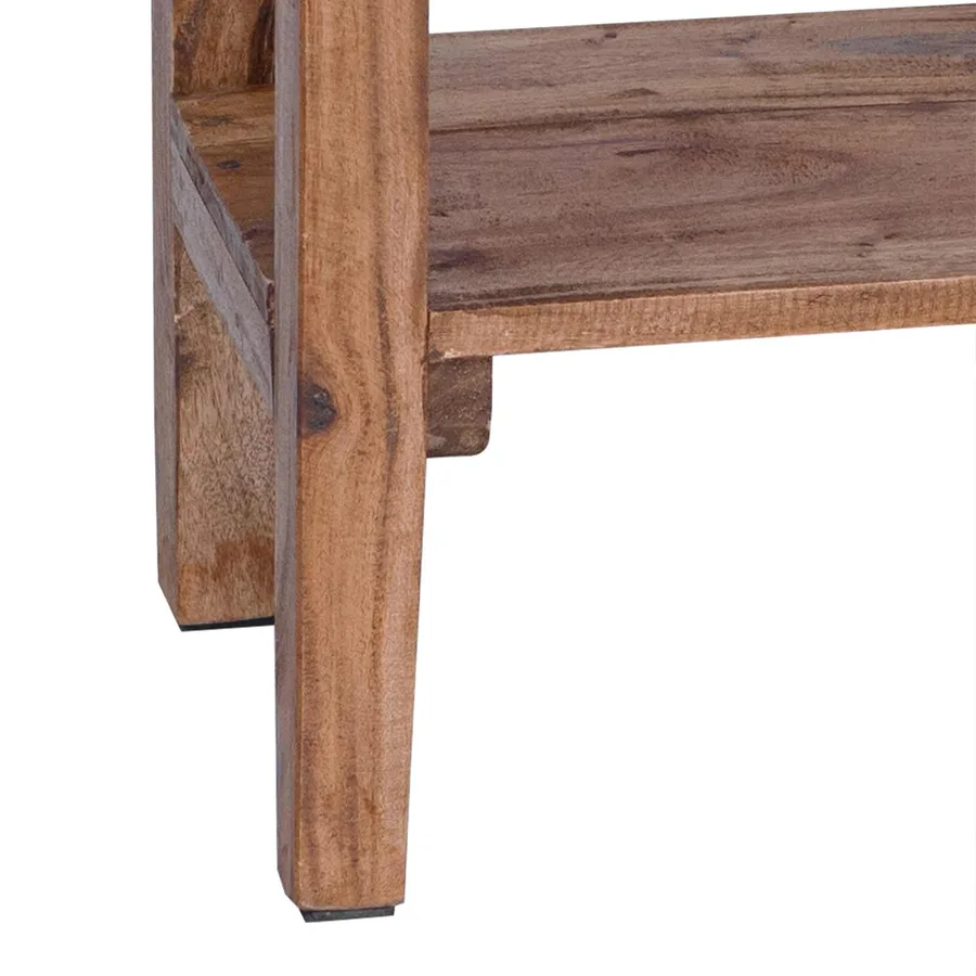 Support de Plante Marron 34 x 25 x 52 cm Bois d'Acajou - 10
