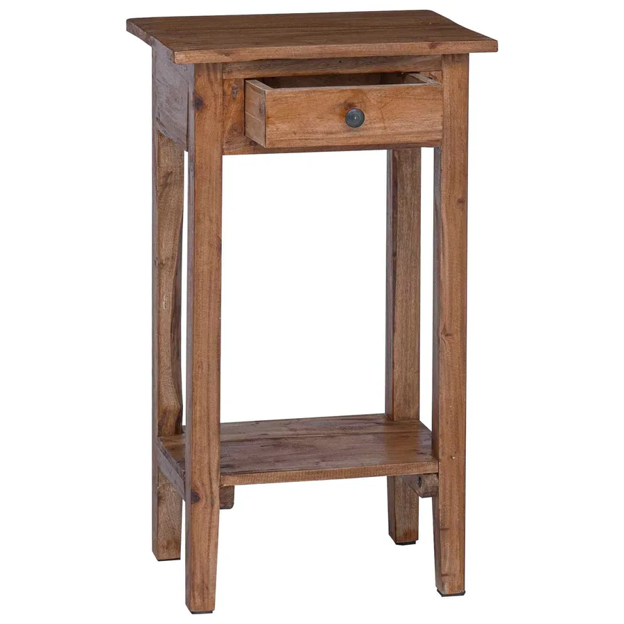 Support de Plante Marron 34 x 25 x 52 cm Bois d'Acajou - 4