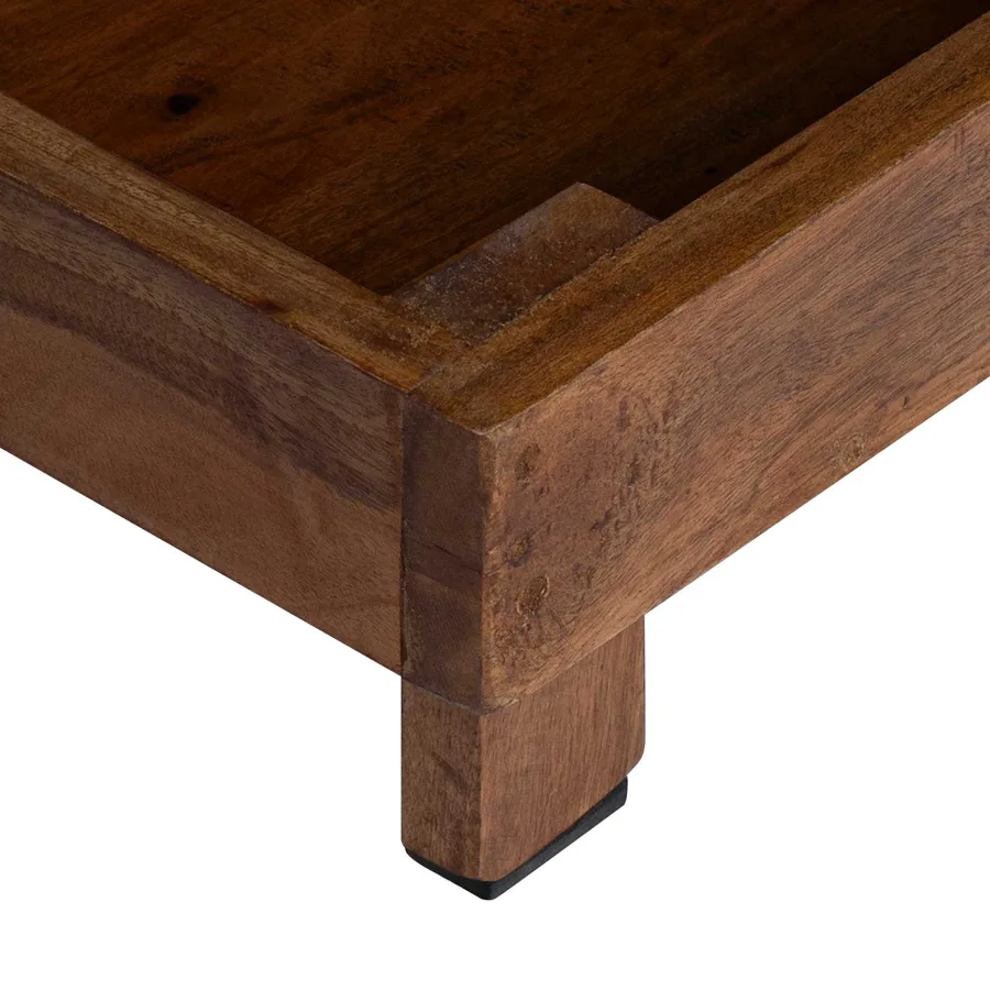 Support de Plante 3 pcs Marron Bois d'Acajou - 11