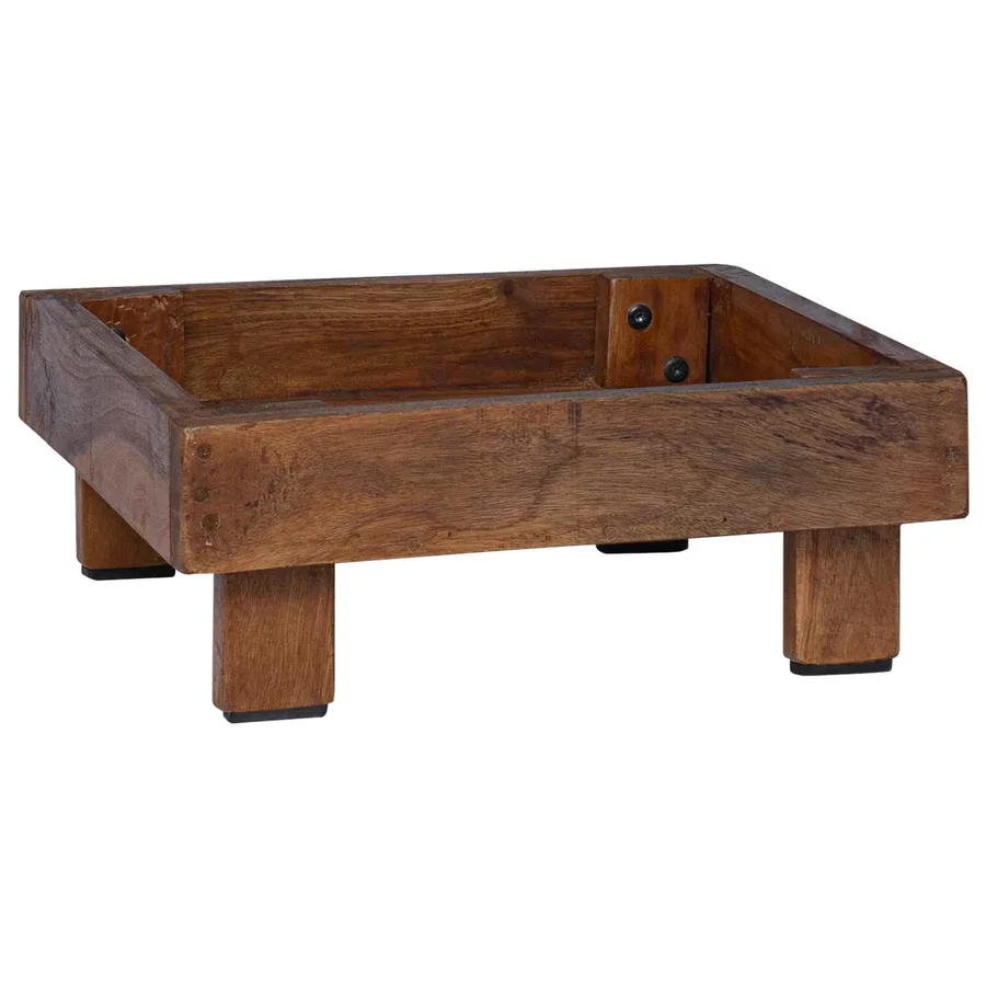 Support de Plante 3 pcs Marron Bois d'Acajou - 6
