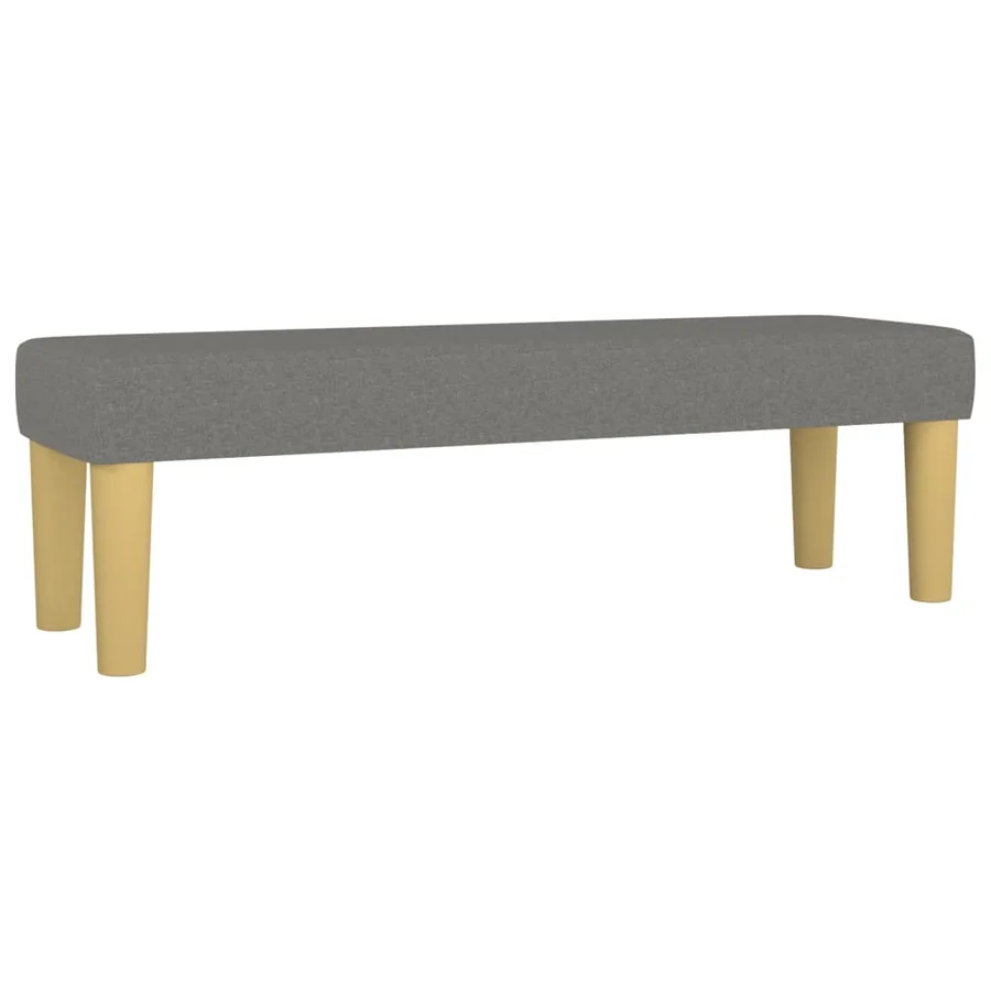 Banc Gris foncé 100x30x30 cm Tissu - 2