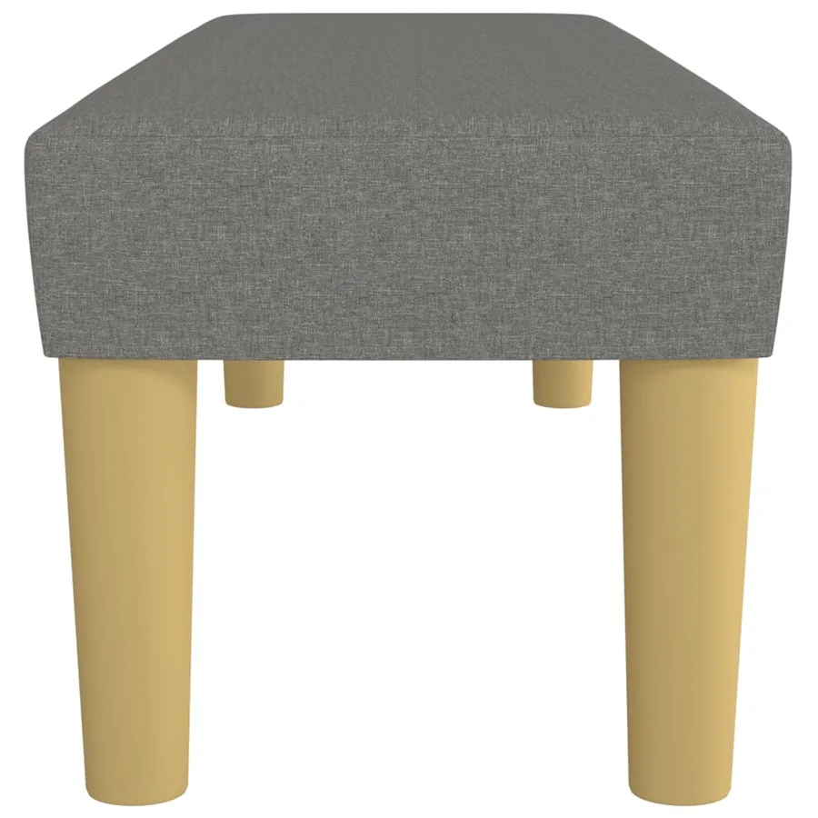 Banc Gris foncé 100x30x30 cm Tissu - 4