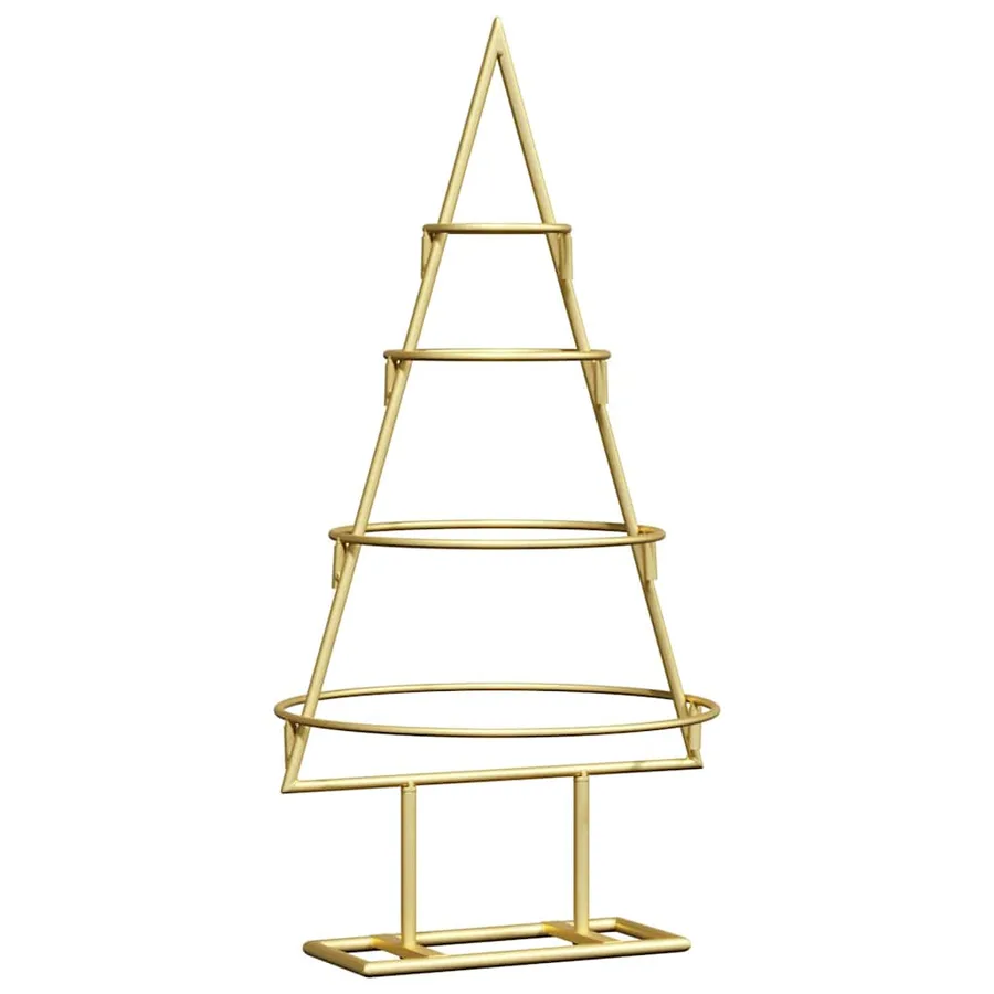 Arbre de Noël en métal Doré 60 cm Acier peint par poudre - 2