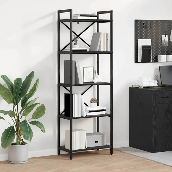 Étagère Chêne noir 56 x 34 x 171 cm Bois d'ingénierie