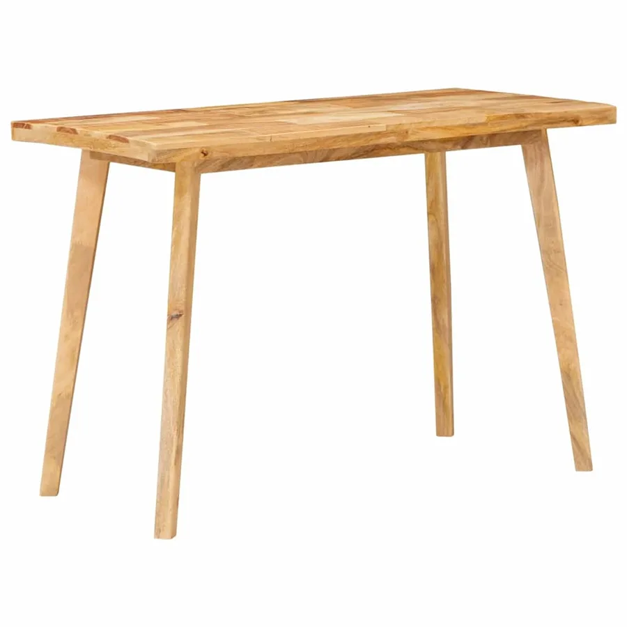 Table à dîner Naturel 100 x 55 x 75 cm Bois de mangue massif - 2
