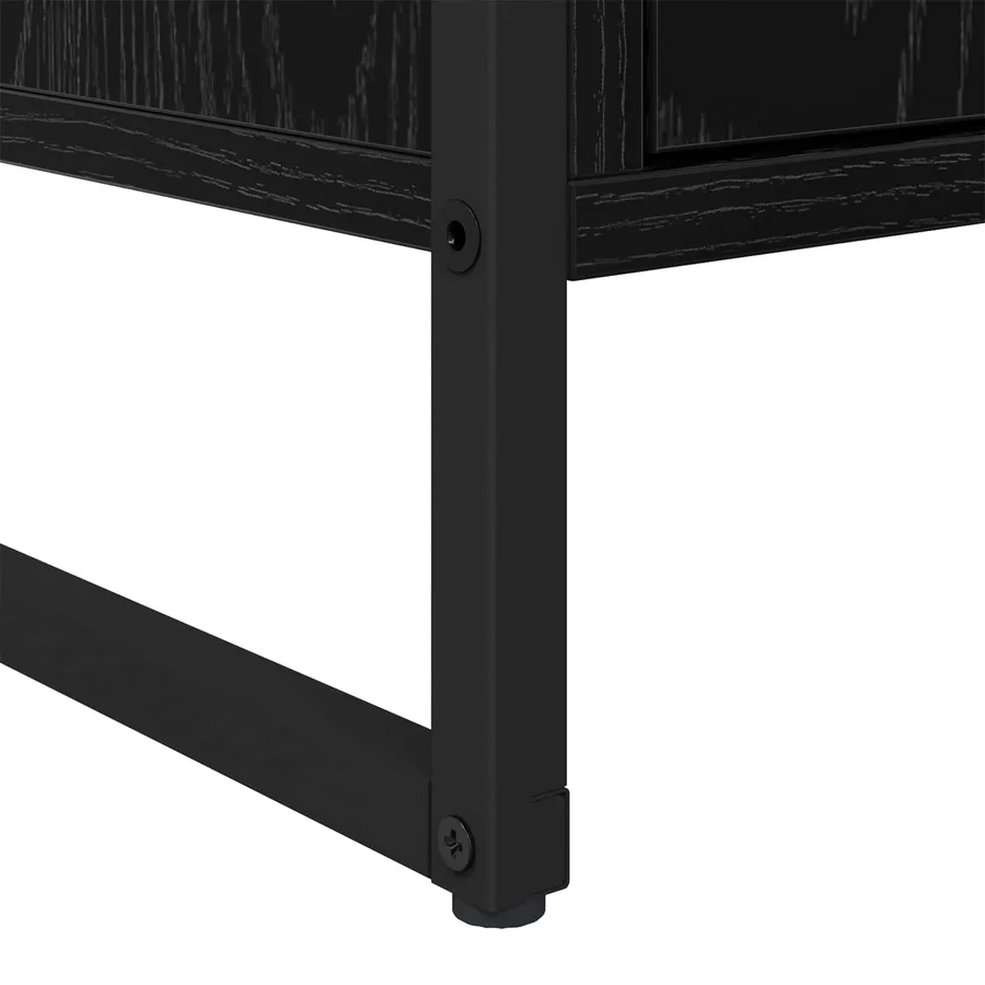 Buffet Chêne noir 81 x 36 x 150.5 cm Bois d'ingénierie - 10