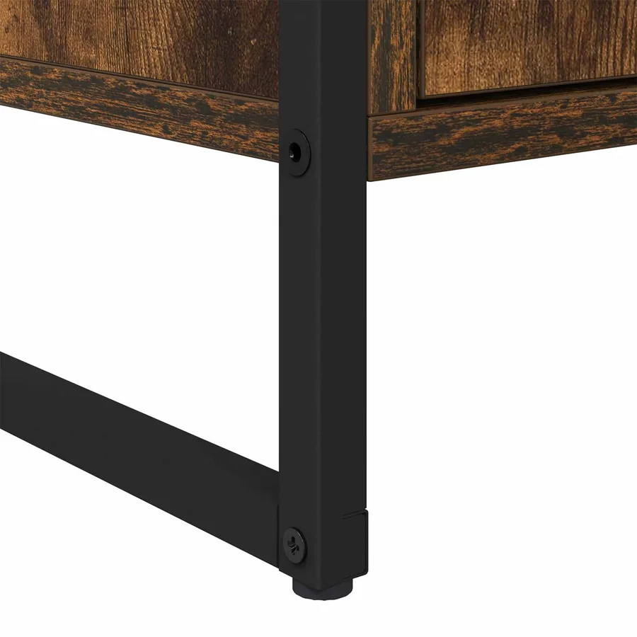 Buffet Chêne Fumé 81 x 36 x 150.5 cm Bois d'ingénierie - 8