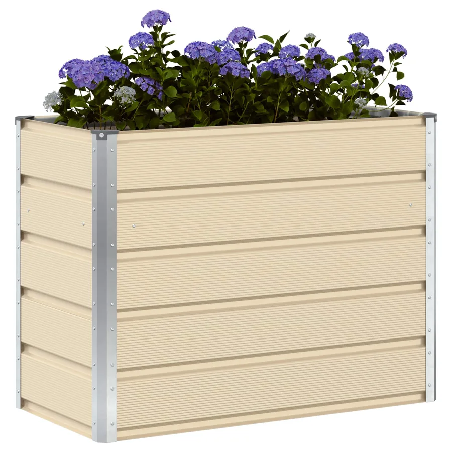 Jardinière Ivoire 100 x 50 x 75 cm Acier galvanisé - 3