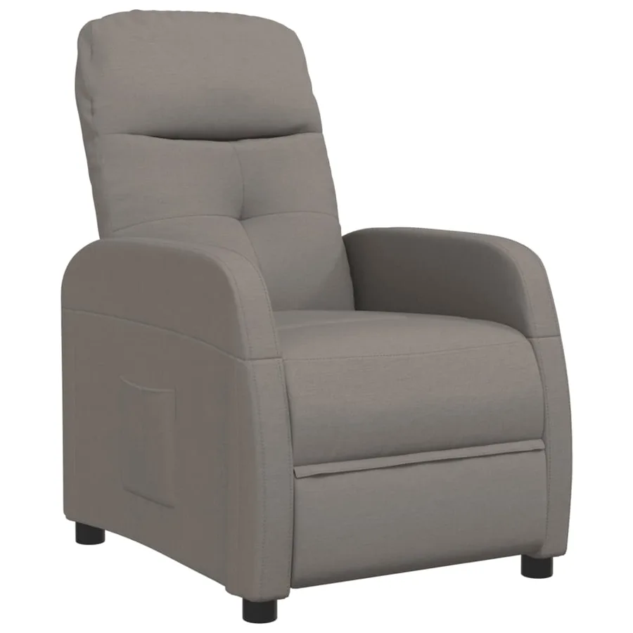 Fauteuil inclinable Taupe Tissu - 2