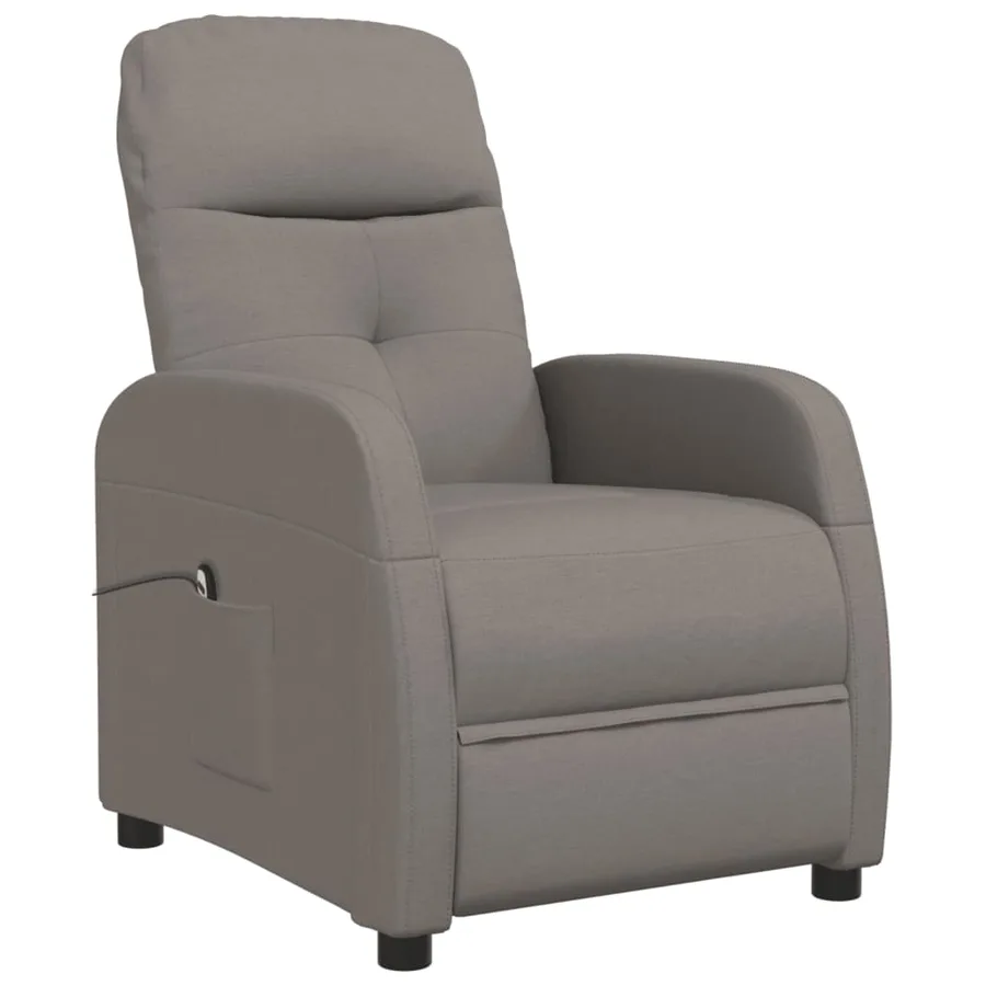 Fauteuil inclinable électrique Taupe Tissu - 3