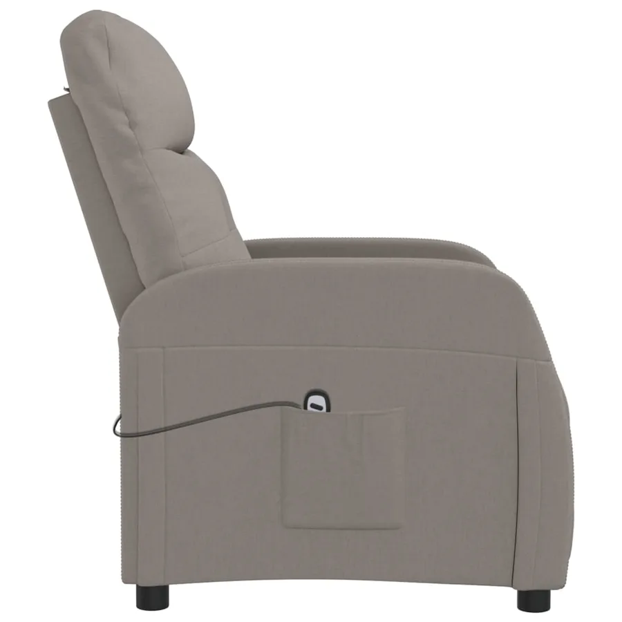 Fauteuil inclinable électrique Taupe Tissu - 5