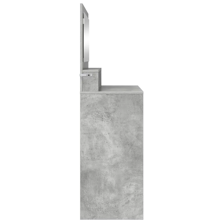 Tables de maquillage pour chambre Gris béton 80 x 39,6 x 135 cm - 7