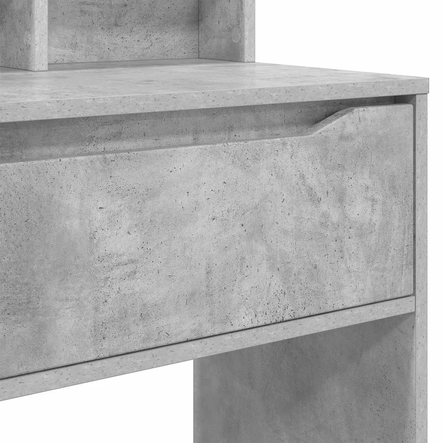 Tables de maquillage pour chambre Gris béton 80 x 39,6 x 135 cm - 8