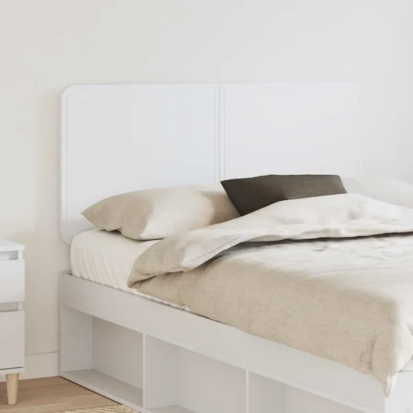 Tête de lit Blanc Bois d'ingénierie