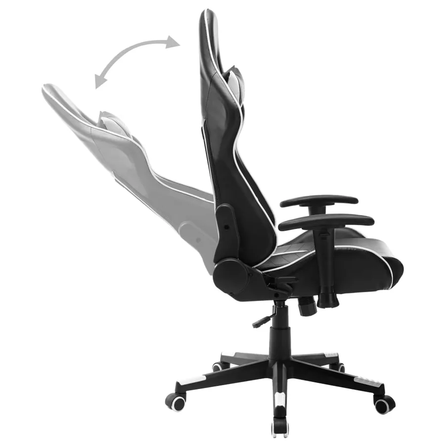 Chaise de jeu Noir et blanc Cuir artificiel - 5