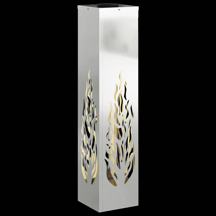 Lumière de chemin LED solaire 2 pcs Blanc chaud 18 x 18 x 80 cm - 12