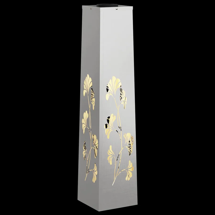 Lumière de chemin LED solaire 2 pcs Blanc chaud 18 x 18 x 80 cm - 12