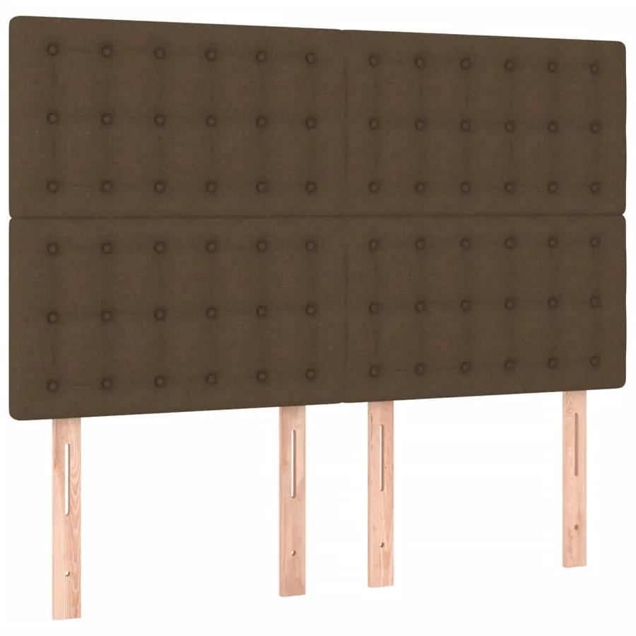 Sommier à lattes de lit avec matelas Marron foncé 140x200 cm - 6