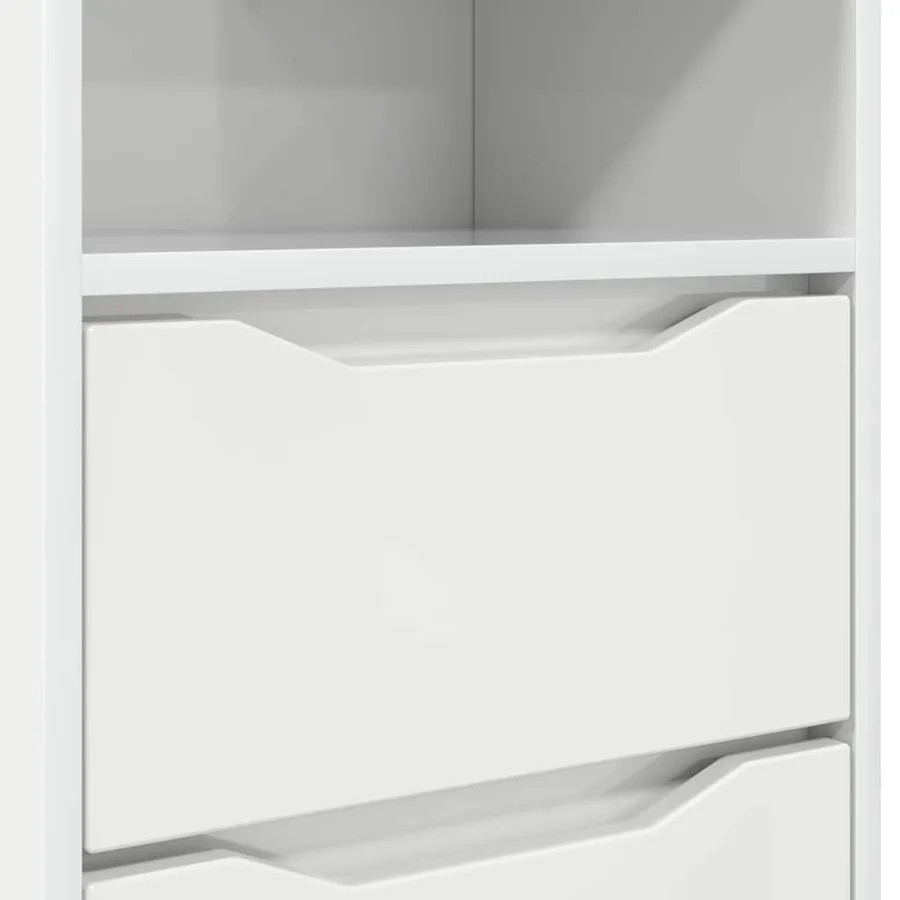 Tables de chevet 2 pcs Blanc brillant 40 x 30 x 467 cm - 10