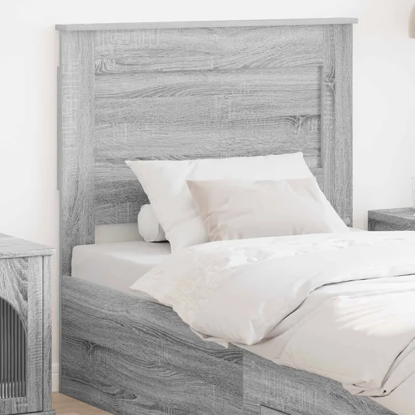 Tête de lit Gris Sonoma 90 cm Bois d'ingénierie