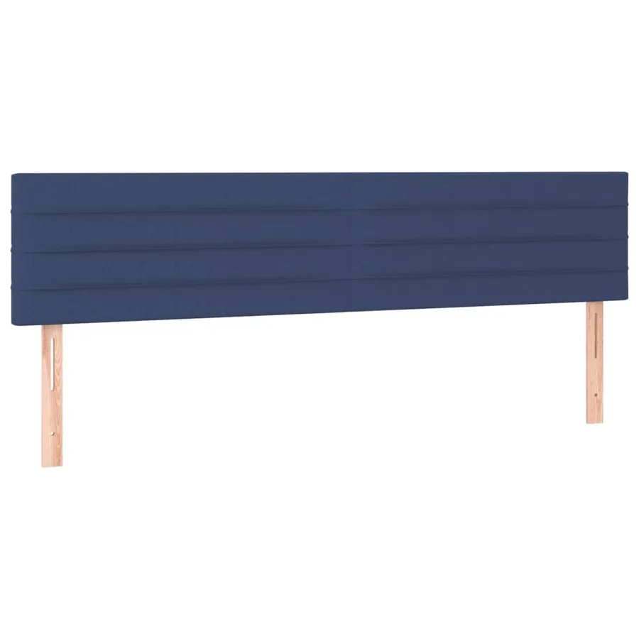 Tête de lit à LED Bleu 200x5x78/88 cm Tissu - 4