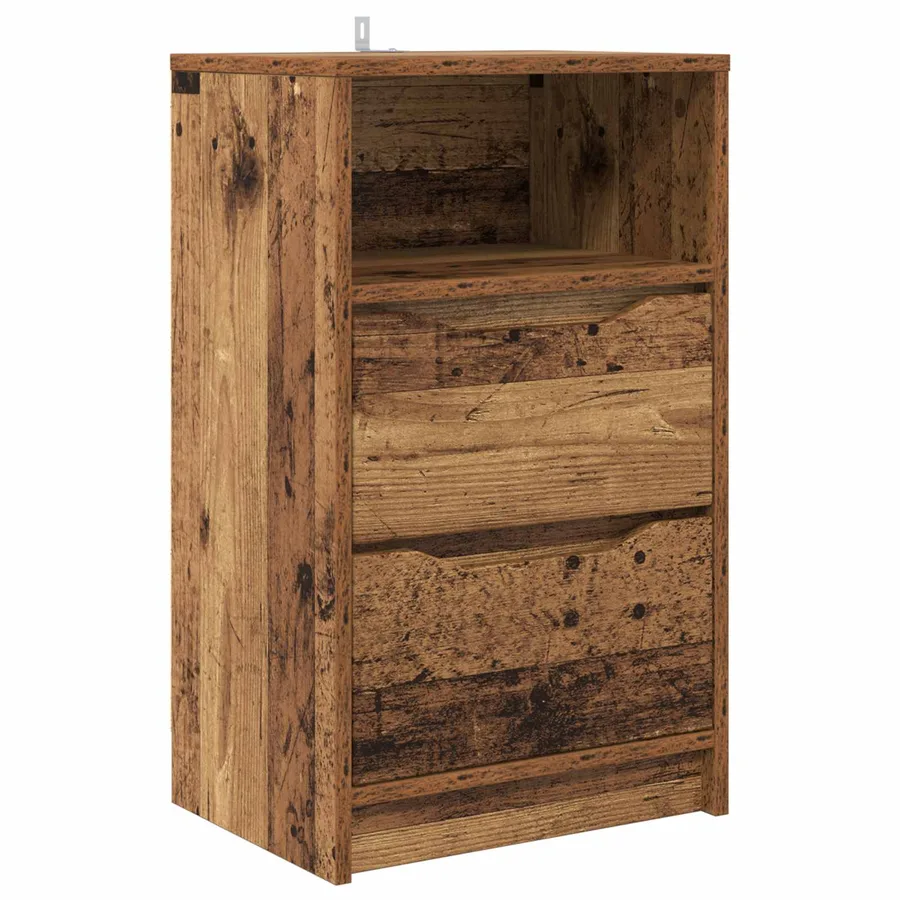Table de chevet Bois Ancien 40 x 30 x 467 cm Bois d'ingénierie - 2